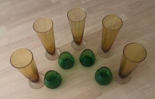 Copas de cristal vintage