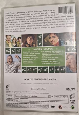 Serie dvd Breaking Bad