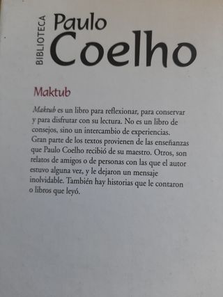 Libro Maktub
