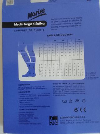 Media de compresión (sólo una) 