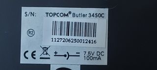 base de carga topcom butler 3450