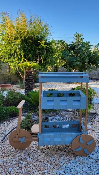 carrito candybar de madera desarmable