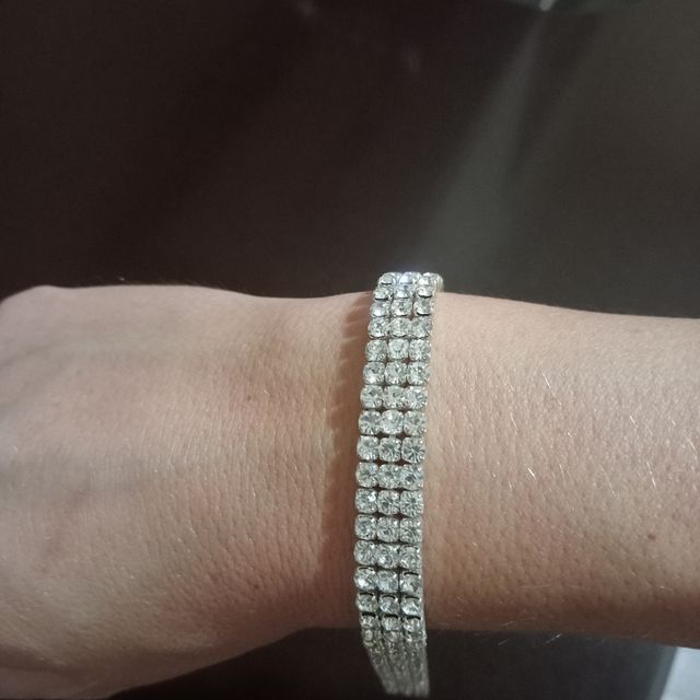 Pulsera brillantes L=18cm