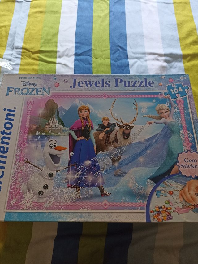 2 Puzzles, de Frozen y Princesas Disney.