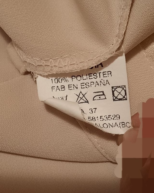 Pantalon vestir color veige crudo