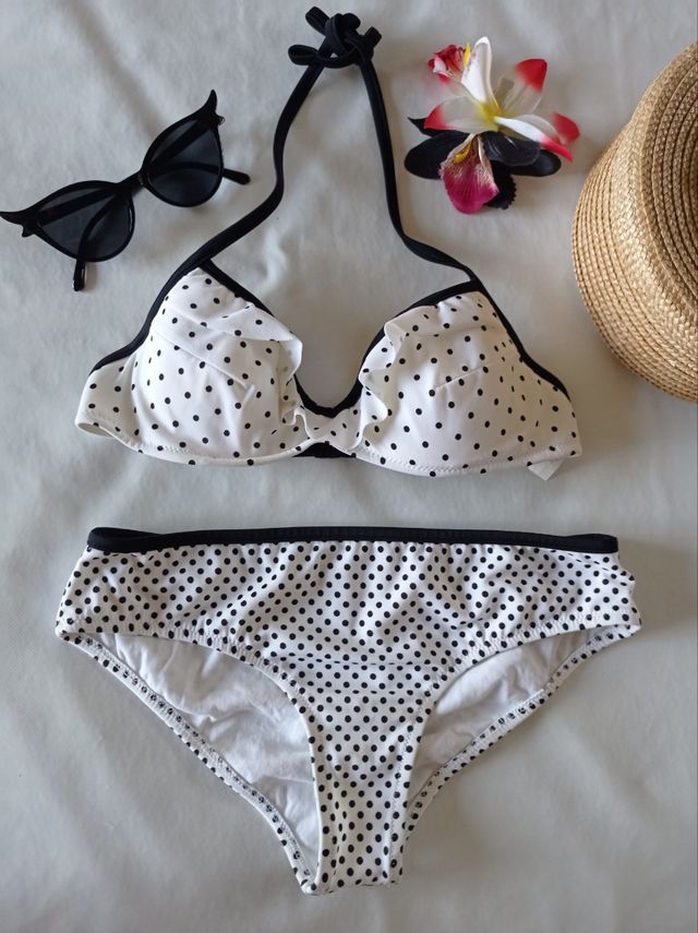 Pin Up Rockabilly Bikini con Lunares est