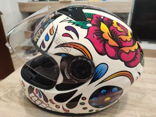 Casco NZI Must II mexican skulls