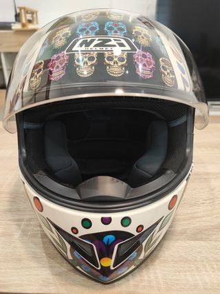 Casco NZI Must II mexican skulls