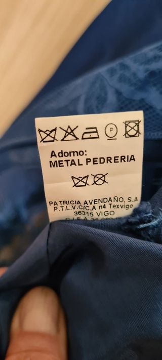 Vestido largo encaje + tocado hecho a mano