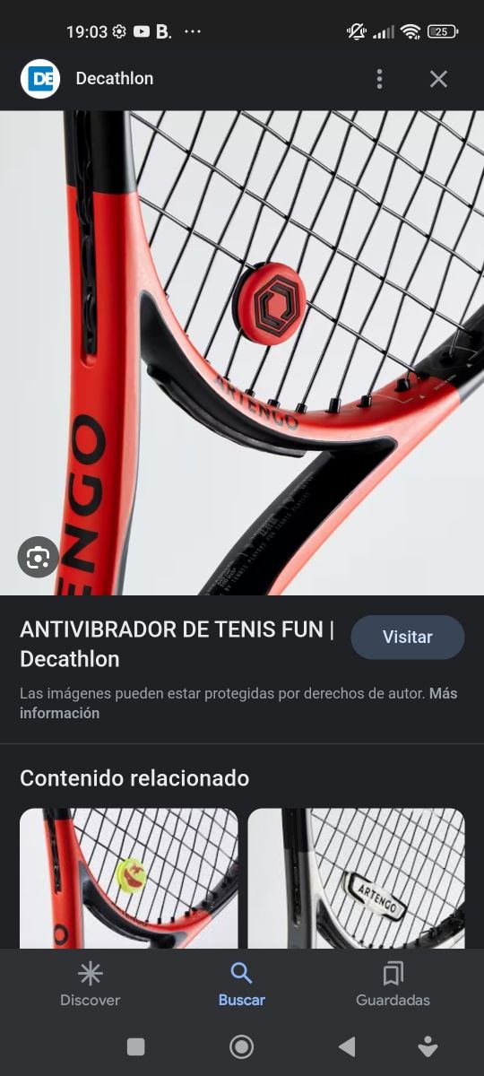 Antivibradores para tenis