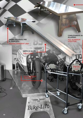 Banco elevador Aluminio moto