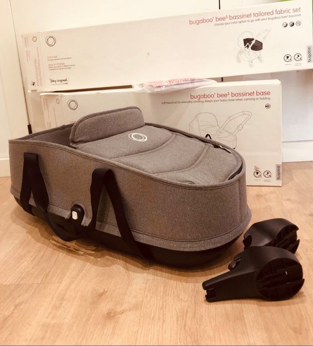 Capazo Bugaboo Bee3  en color gris 