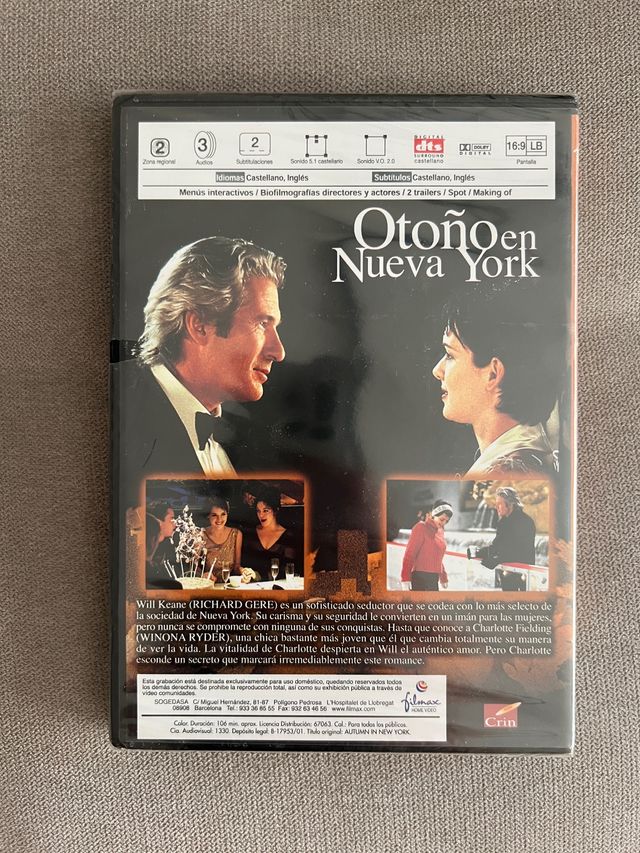 Pelicula “Otoño en Nueva York”