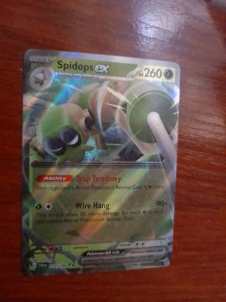 Carta Pokemon Spidops ex en inglés