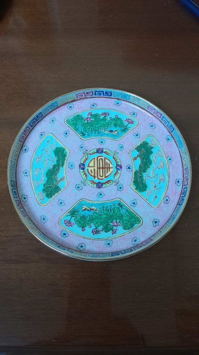 Caja de Té de porcelana china color Rosa