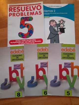 Libros de ortografía y problemas 