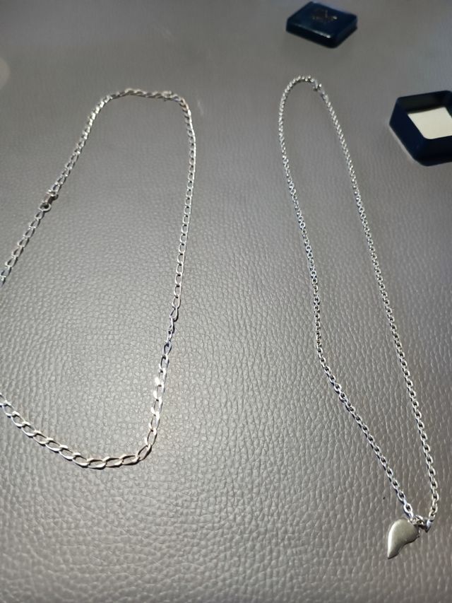 CADENAS Y COLGANTE DE PLATA DE LEY