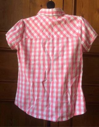 Blusa cuadros vichy niña 8 años
