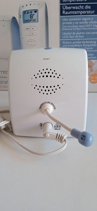 Sistema vigilabebes, música, temperatura