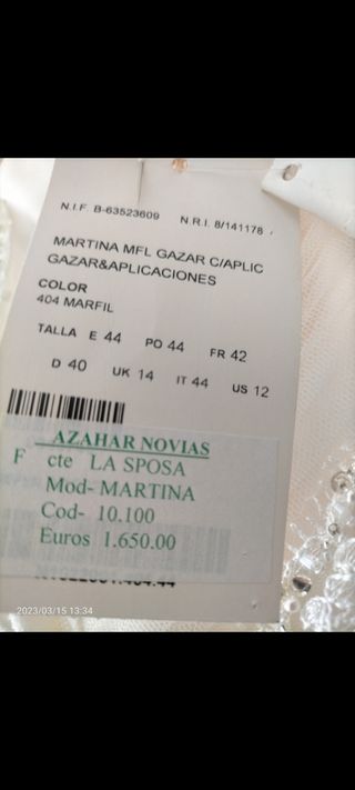 Vestido novia nuevo
