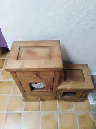 recibidor rustico de tea 