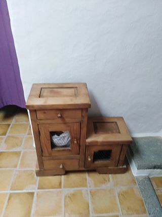recibidor rustico de tea 