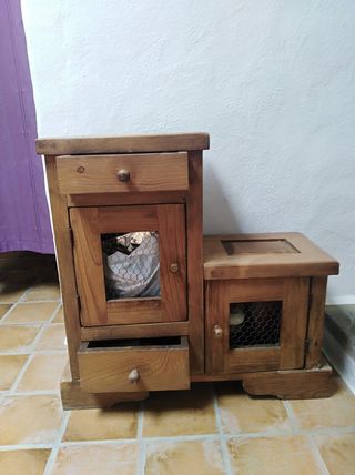 recibidor rustico de tea 