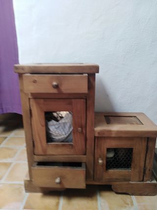 recibidor rustico de tea 
