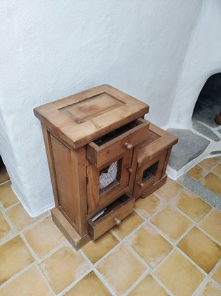 recibidor rustico de tea 