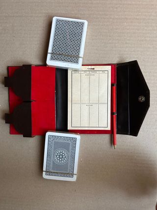 Estuche barajas antiguo