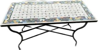 recin hecha mesa mosaico  120x50 cm