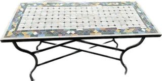 recin hecha mesa mosaico  120x50 cm