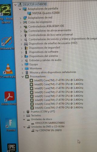 Torre i7 4770 8x3.9Ghz 16gb ssd 500gb 1tb Nivid 4g