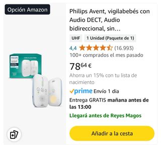 Intercomunicador Bebe Philips Avent