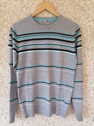 Jersey gris con rayas Owk