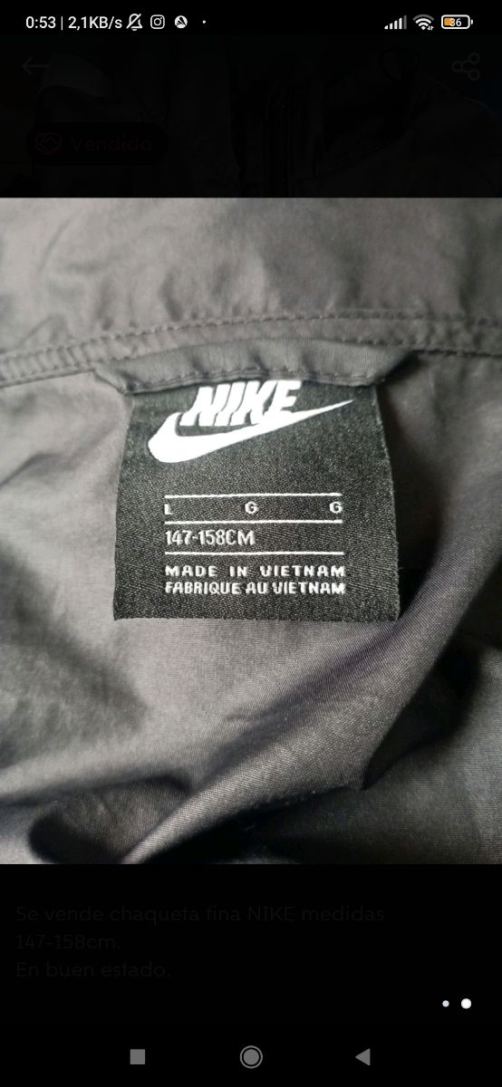 Chaqueta-cortavientos de nike