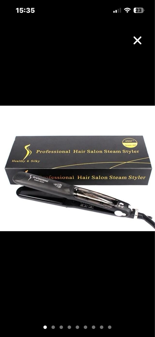 Plancha pelo vapor Hair steam digital.
