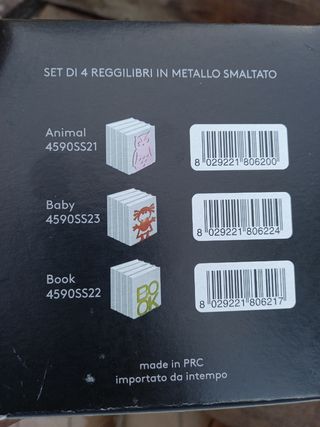 Set di 4 abbraccialibri [smaltati]