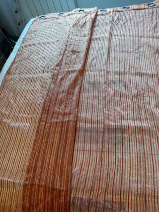 CORTINA COLOR COBRE CON BRILLO