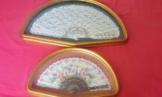 coppia di ventagli spagnoli antichi