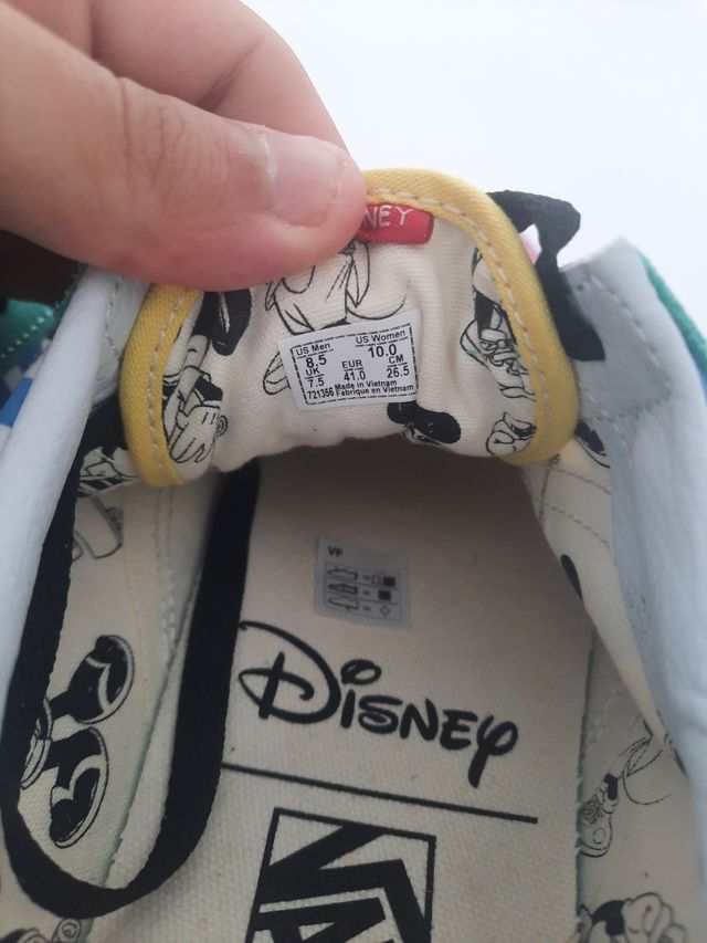 zapatillas vans mickey