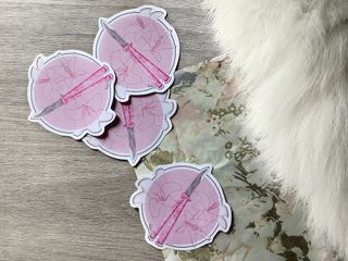 Adesivi a tema coltelli e floreale, ispirazione Melanie Martinez