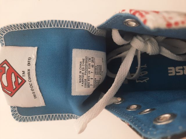 zapatillas converse superman