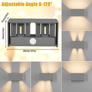 Aplique de pared con detector de movimiento