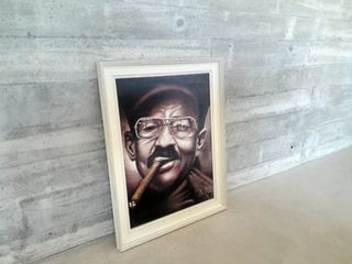 Obra Arte Cubana "Fumando"