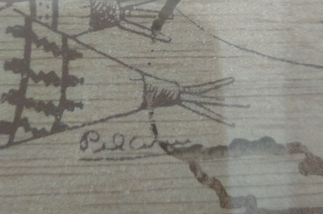 PILARÍN BAYÉS -- CENICERO DE MADERA