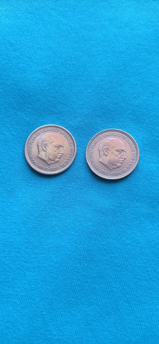 5 Pesetas Franco 1957