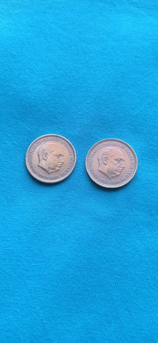 5 Pesetas Franco 1957