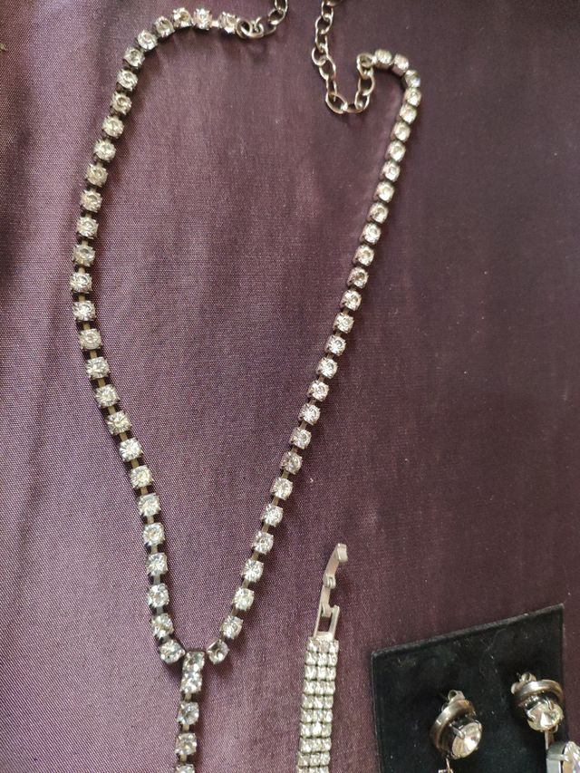 set bigiotteria vintage con strass