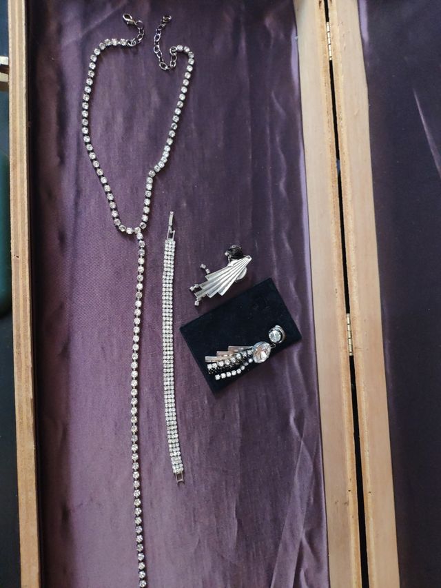 set bigiotteria vintage con strass